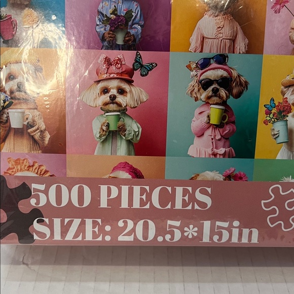 Colorful Dog  Jigsaw Puzzle 500 Pieces - Picture 3 of 8